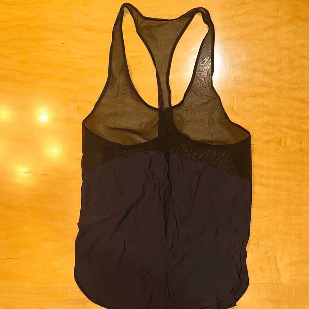 Lululemon Athletica Black Sheer Racerback Tank